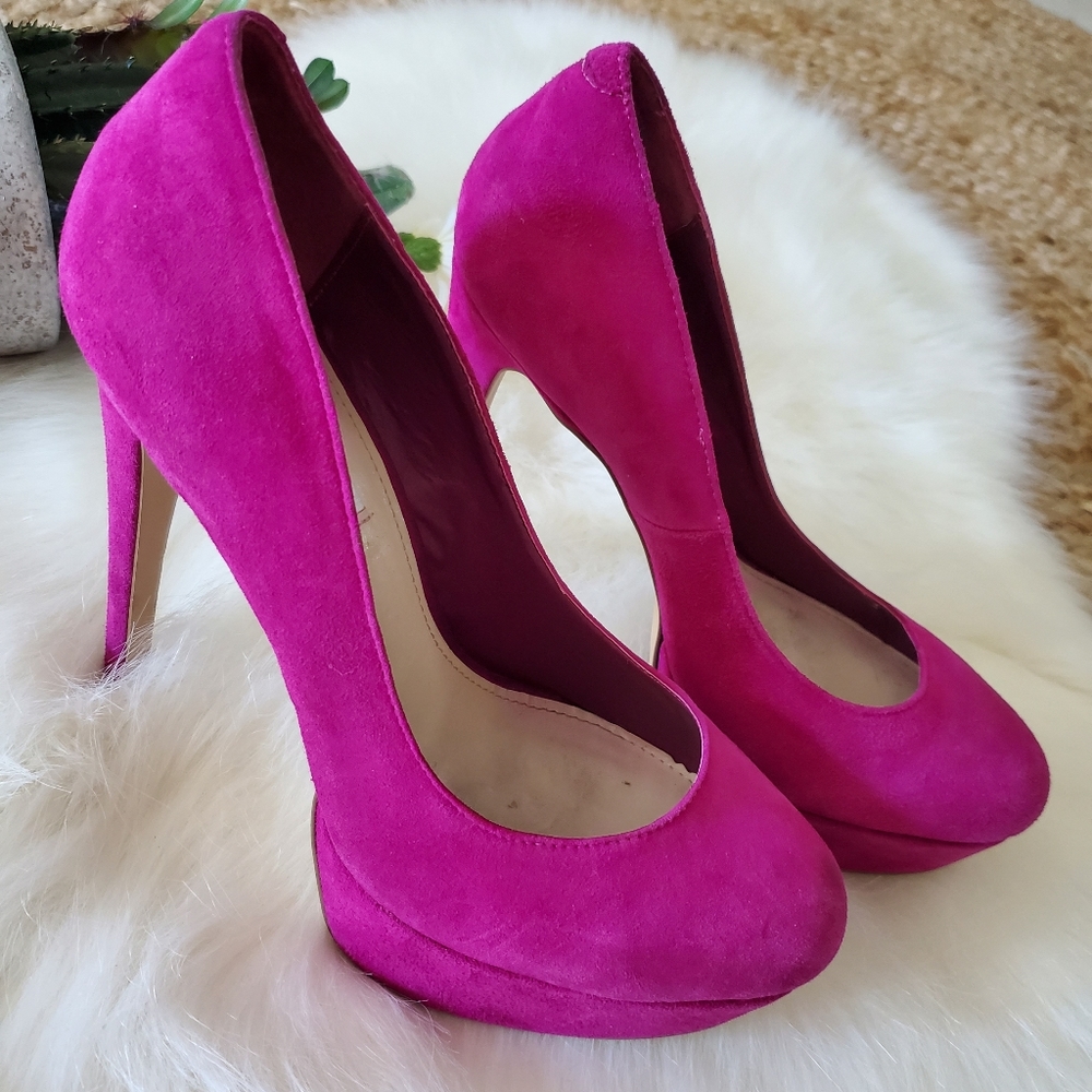 Steve Madden Fuchsia Heels - Picture 5 of 5